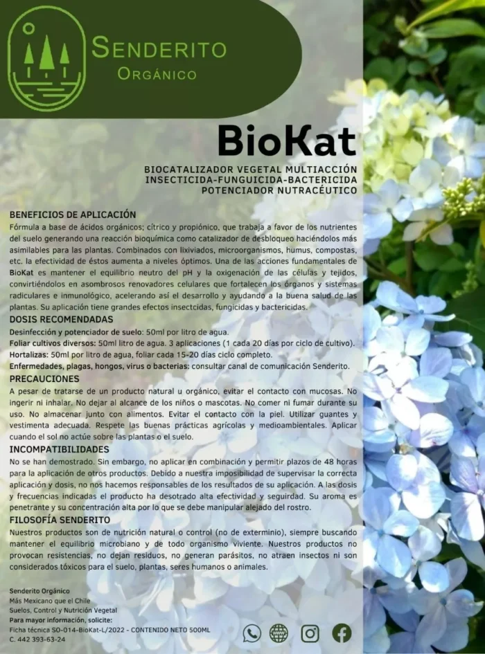 Biokat / Bio-catalizador Multiacción Senderito orgánico 3