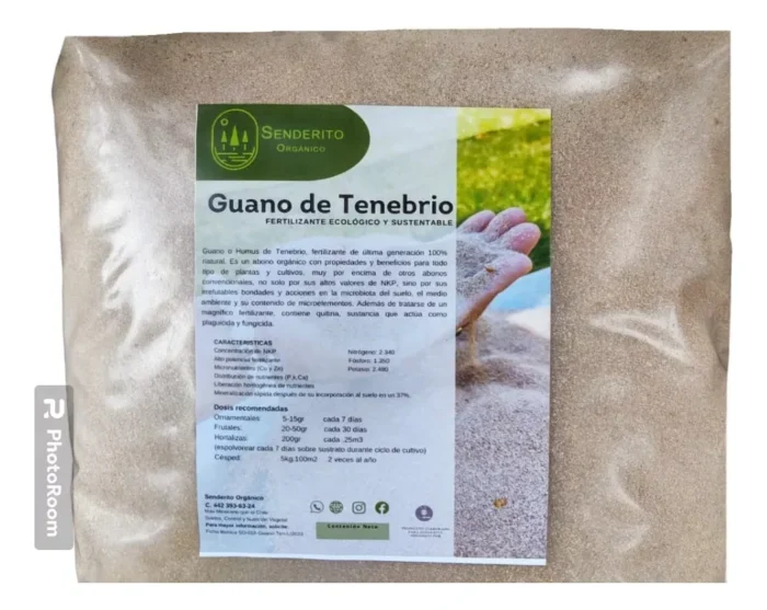 Guano de tenebrio humus senderito orgánico