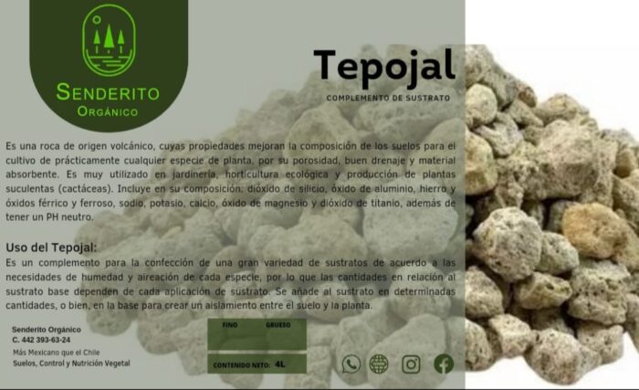 Tepojal fino, 4 litros.